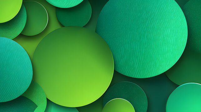 Contemporary Green Header Design Overlapping Circles Abstract Graphic Art Modern Website Banner Creative Digital Backdrop Fresh Business Presentation Visual
