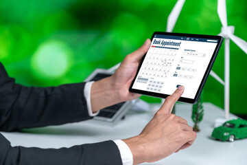 Online applointment booking calendar for brisk regristration on the internet website