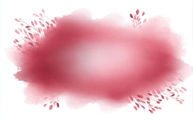 Obraz premium Dusty rose pink watercolor texture, elegant brush gradient, vintage wash effect, clean white center