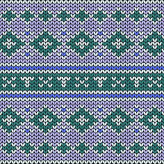 Seamless Crochet Pattern Background