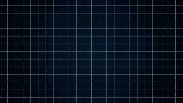 Moving Blue Grid background, simple table scan panel interface in dolly motion, blueprint matrix concept, retro style square line loop pattern screen, futuristic computer loading network backdrop