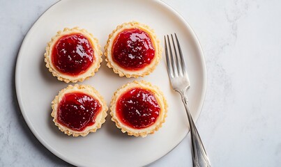 Mini Cheesecakes with Raspberry Jam, and Dessert.