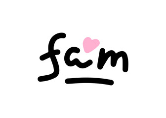 Family lettering. T-shirt print template.