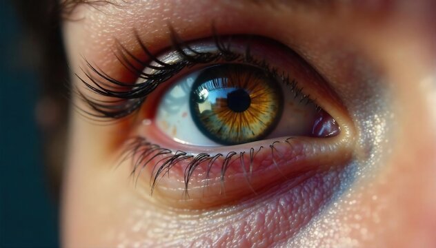 Close-up of a playful eye winking mischievously, suggesting secrecy, flirtation, or a shared joke  Perfect for concepts of fun, intrigue, and lighthearted communication ,  playful,  teasing