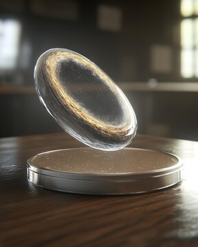 A mirrored universe experiment showing a quantum rift between twin galaxies.