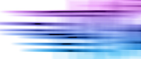 abstract blue and purple background with motion blur and halftone texture