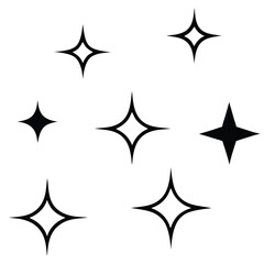 Obraz premium black and white stars