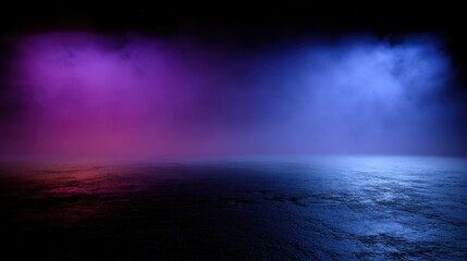 Colorful abstract lighting, vibrant blue and purple hues illuminating a dark space, perfect for backgrounds or creative projects.