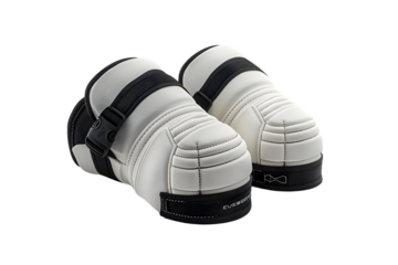 White Elbow Pads with Sport Protection.