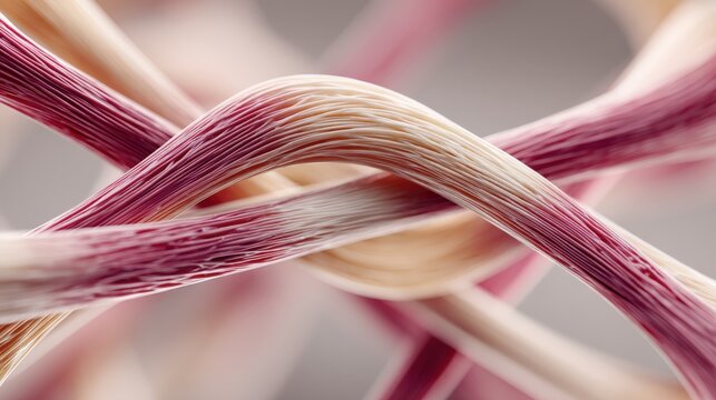 Close-up showcases the intricate design of collagen molecules in a smooth pattern