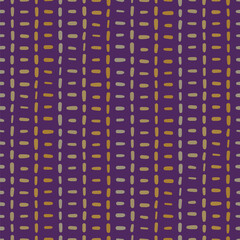 Vertical and horizontal lines vector illustration wrapper. Tiny doodle stripes graphic pattern repeat in gold and silver.