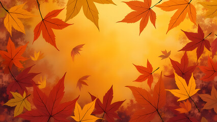 Obraz premium autumn leaves background