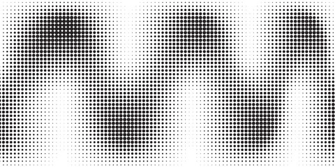 Basic halftone dots effect in black and white color. Halftone effect. Dot halftone. Black white halftone.Background with monochrome dotted texture.