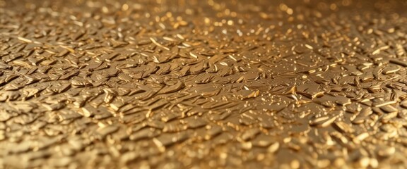 Intricate gold metallic texture, gleaming surface,  metal,  glossy, gold texture