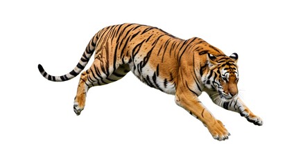 Obraz premium tiger on white background