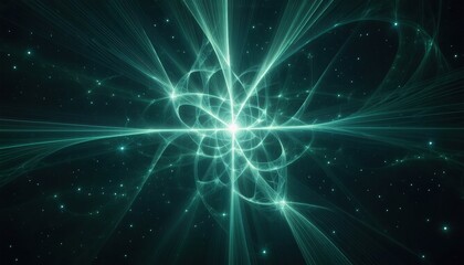 Fototapeta premium Abstract Light Burst Background with Ethereal Energy Rays