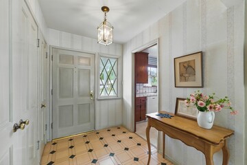 Vintage Mid-Century Home Interiors with Wood Paneling, Built-Ins, and Natural Light