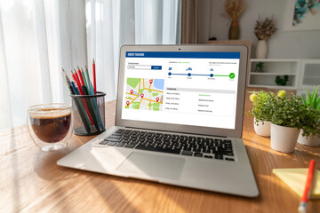 Delivery tracking system for e-commerce and modish online business to timely goods transportation...
