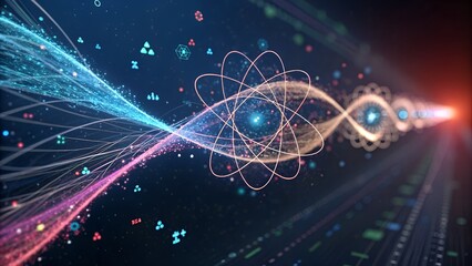 fusion abstract data frozen quantum atoms
