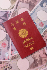 Japanese passport for travelling, flying and doing business