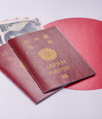 Japanese passport for travelling, flying and doing business