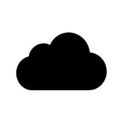 Compact Umbrella Icon Vector Minimal Shape