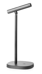 One microphone on white background. Professional audio equipment