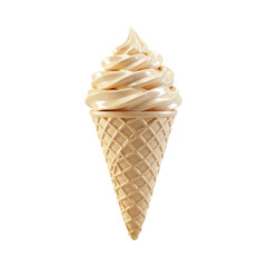 Soft Serve Ice Cream Waffle Cone
