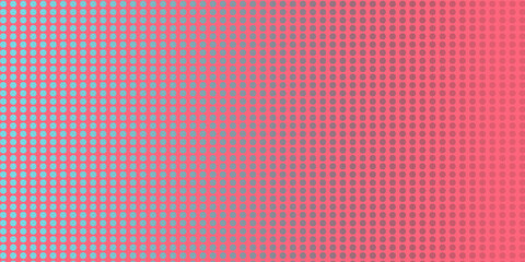 Halftone gradient pattern vertical vector illustration. Pink blue dotted, blue halftone texture. Pop Art blue pink halftone, comics Background. Background of Art. EPS10