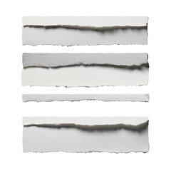 Parallel Whispers The Artistry of Torn Paper on a Transparent Canvas