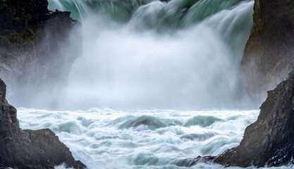 Cascada de Salto Grance waterfall in Torres del Paine National Park,Chile,South America