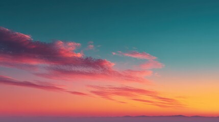 Obraz premium Serene Twilight Sky with Smooth Linear Gradient from Muted Indigo Enhancing Calmness and Inspiration for Evening Reflections