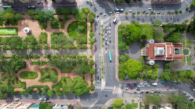 Historical Centre In Belo Horizonte Minas Gerais Brazil. Capturing The Hustle And Bustle Of A Vibrant City From Above. Metropolitan Landscape High Rise Building Vibrant. Urban High Rise Building Town.