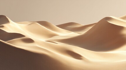 Soft light dances across textured sand, shaping gentle abstract slopes