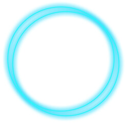 neon blue glowing frame 