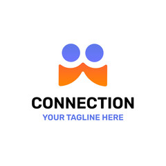 Human Share Connect Holding Hand Logo Vector Abstract Illustration Icon Design Template Element