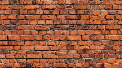 Obraz premium Red brick wall texture in a seamless pattern design