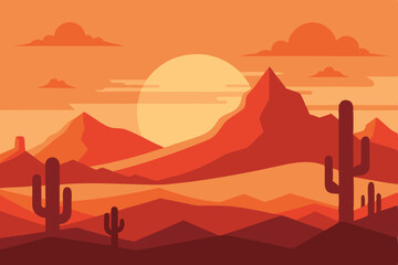 landscape with mountains