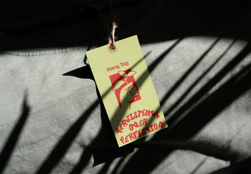 Casual T-Shirt Hang Tag Design
