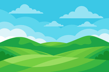 Fototapeta premium landscape with mountains and clouds