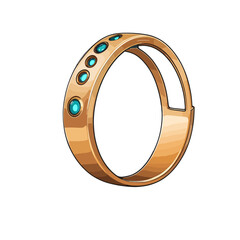 golden horseshoe isolated on vector