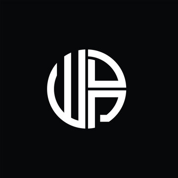 WDP logo WDP icon WDP monogram WDP letter minimalist Circle flat Unique modern abstract logo design.
