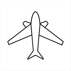 vector illustration of airplane