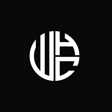 WHC logo WHC icon WHC monogram WHC letter minimalist Circle flat Unique modern abstract logo design.