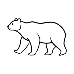 vector illustration of a bear