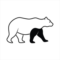 Fototapeta premium vector illustration of a bear
