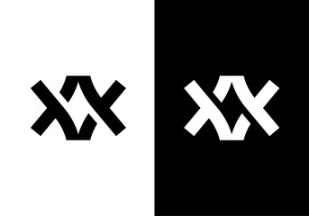 AV, VA letters monogram logo design