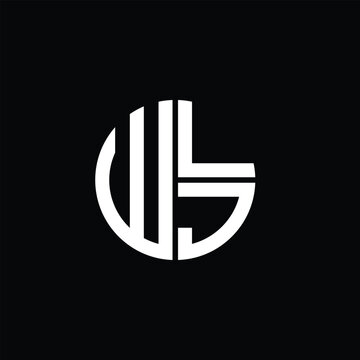 WLJ logo WLJ icon WLJ monogram WLJ letter minimalist Circle flat Unique modern abstract logo design.