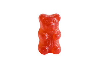 Red Gummy Bear: Delicious Candy Image