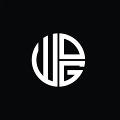 WOG logo WOG icon WOG monogram WOG letter minimalist Circle flat Unique modern abstract logo design.